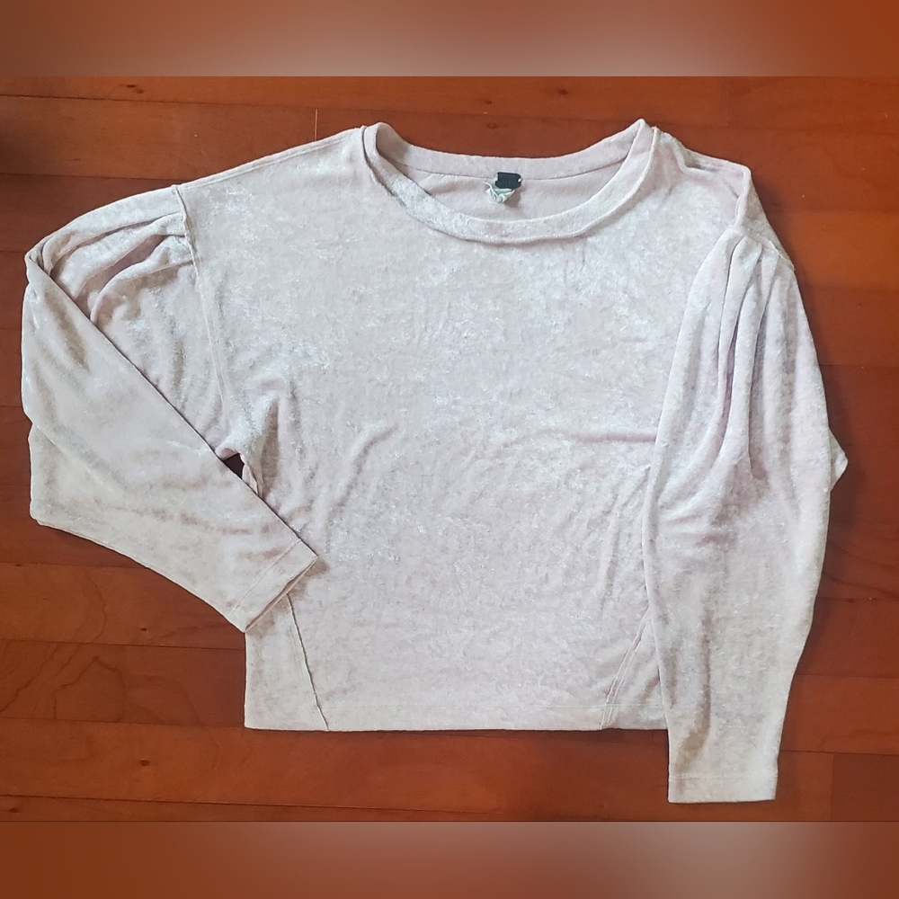Soft Pink Long Sleeve Top Size M